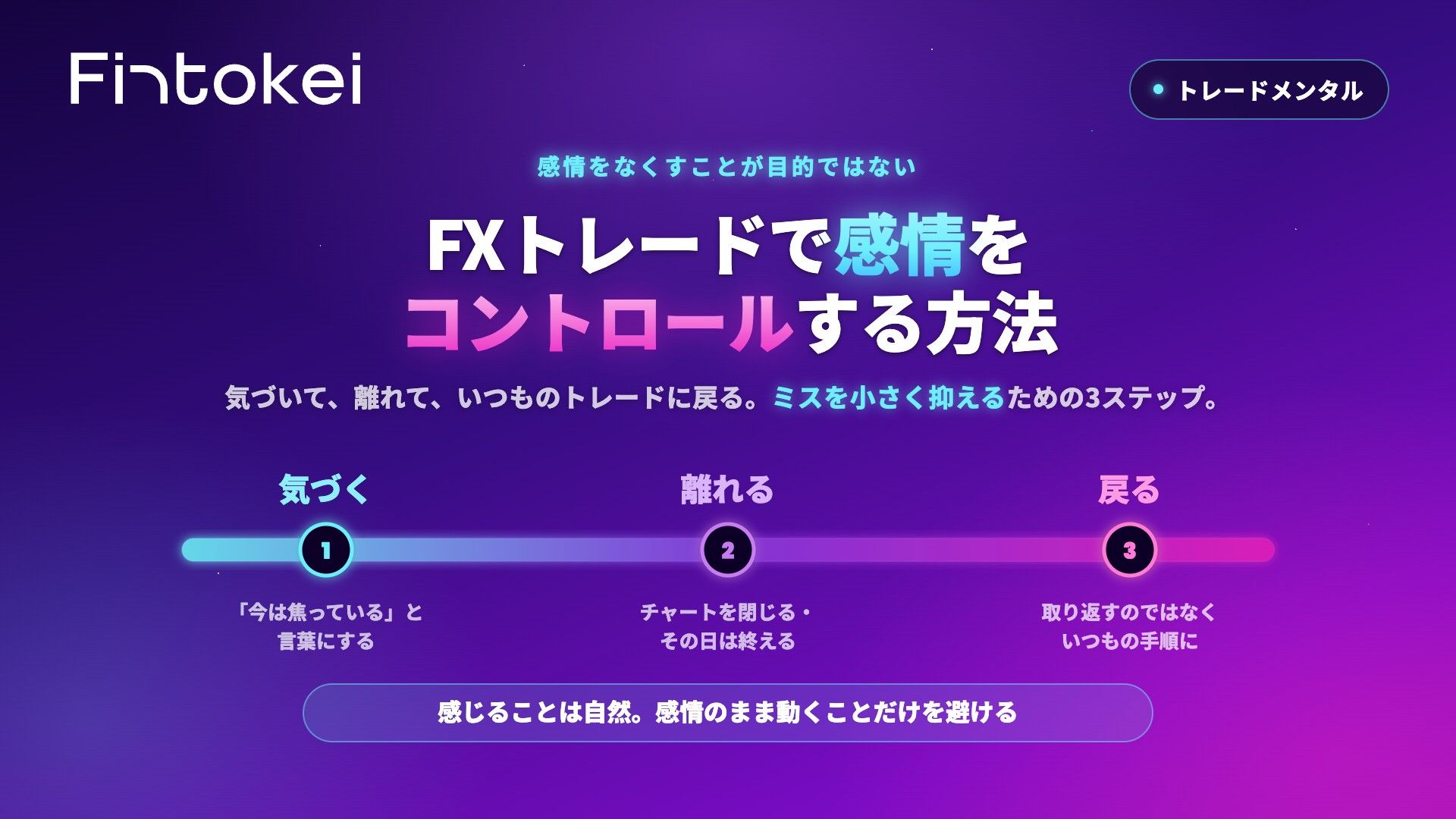 FXトレードで感情をコントロールする方法