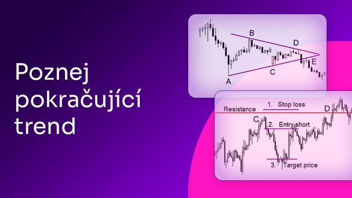 Continuation patterns a jak je obchodovat
