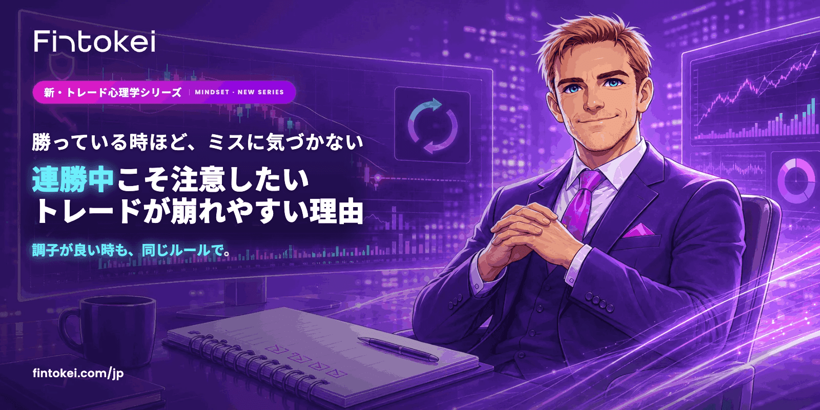 【新・トレード心理学シリーズ】連勝中こそ注意したい|勝ち続けた後にトレードが崩れやすい理由