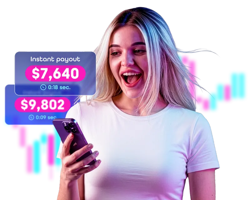 Instant payouts hero background