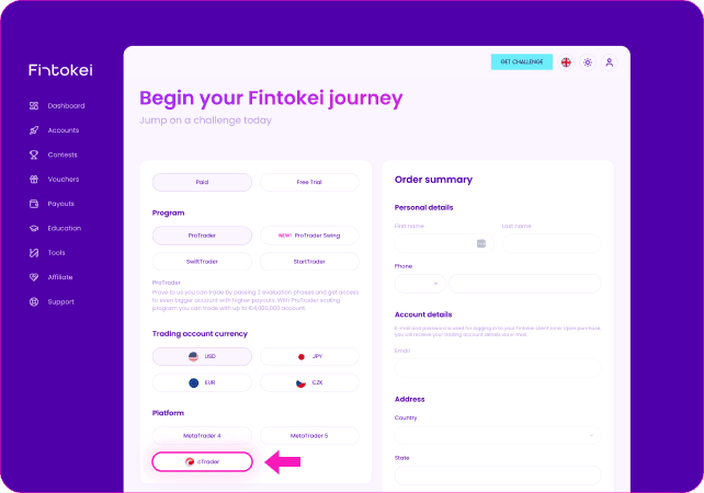 Step 1 - Register with Fintokei